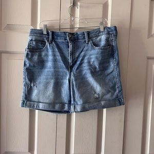 LULAROE distressed denim shorts. Size 32